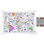 Children's bedrooms - world map pillowcase - EATSLEEPDOODLE