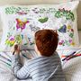 Bed linens - colour & learn butterfly pillowcase - EATSLEEPDOODLE