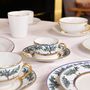 Everyday plates - The matt gold LES ARBRES dinner and dessert plates - ALAIN BABULE