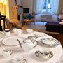 Everyday plates - The matt gold LES ARBRES dinner and dessert plates - ALAIN BABULE