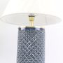 Table lamps - Blue and White Ware Openwork Vase Lamp - SEOUL COLLECT