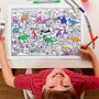 Loisirs créatifs pour enfant - Set de table dinosaure à emporter  - EATSLEEPDOODLE