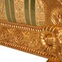 Armchairs - Ram`s Head Hand Carve Gilded Single Seater Sofa/ Arm Chair - THOMAS & GEORGE ARTISAN FURNITURE