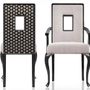 Chaises - Intarsio Side Chair - Incrustation de coquille à la main - THOMAS & GEORGE ARTISAN FURNITURE
