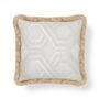 Fabric cushions - WHITE KLEO II CUSHION - RUG'SOCIETY