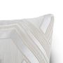 Fabric cushions - WHITE KLEO CUSHION - RUG'SOCIETY