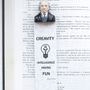 Gifts - Einstein 3D Bookmark, handmade - MYBOOKMARK