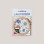 Children's arts and crafts - Big Kit EASY BRODERIE - FLOWERS - BRITNEY POMPADOUR - BRODERIE