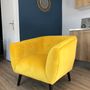 Armchairs - Yellow Lulea armchair - MATHI DESIGN