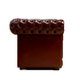 Canapés - Fauteuil Chesterfield Diamond à Boutons et Dos Bordeaux - THOMAS & GEORGE ARTISAN FURNITURE