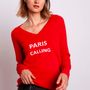 Apparel - Sweater PARIS CALLING - MADLUV CASHMERE GOES POP