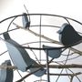 Lampes à poser - Ensemble abat-jour + pied - Oiseaux "bleu mat poudré" - KISSFROMABIRD