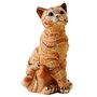 Sculptures, statuettes and miniatures - Statuette Striped Cats (blue or orange) - DEROSA