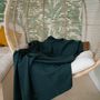 Throw blankets - Merino Wool Blanket - FOREST GREEN - LA MAISON DE LA MAILLE