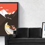 Autres décorations murales - Tableaux Montagnes. Oeuvres originales encadrés. Neige, Alpes, Chalets... Art Moderne, Graphique et Vintage - MOUNTAIN CORNER