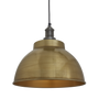 Suspensions - Brooklyn Dome Pendant  - 13 Inch - Brass - INDUSTVILLE