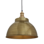 Suspensions - Brooklyn Dome Pendant  - 13 Inch - Brass - INDUSTVILLE