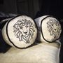 Cushions - BOLSTER PILLOW WITH EMBROIDER T&G LOGO - THOMAS & GEORGE ARTISAN FURNITURE