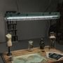 Hanging lights - Caged Industrial Strip Light - 4ft Matte Black - NOOK LONDON