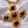 Jewelry - Original 1980s Vintage Chanel pendant necklace with Gripoix ornaments - FELINE VINTAGE