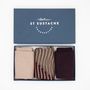 Socks - Gift box 3 pairs Bordeaux - ATELIER ST EUSTACHE
