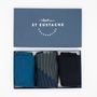 Socks - Gift box 3 pairs Blue - ATELIER ST EUSTACHE