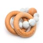 Toys - Bubble Silicone and Wood Teething Rattle - LOULOU LOLLIPOP