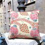 Coussins - Suzani / Ikat Silk Floral Embroidered Heritage Style Coussin - HERITAGE GENEVE