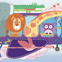 Children's desks - Travel Puzzle - Animals on a plane - SASSI