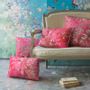 Fabric cushions - ROSE FRAISE PETIT COUSSIN VELOURS - ILLUSTRE PARIS