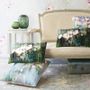 Fabric cushions - VERT PROFOND PETIT COUSSIN VELOURS - ILLUSTRE PARIS