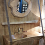 Meubles pour salle de bain - LAVABO en BOIS NATUREL  - ATMOSPHÈRE D'ARGANERAIE