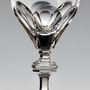 Crystal ware - SET 6 STEM GLASSES # 2 EMPIRE NORA GOLD - CRISTAL DE PARIS