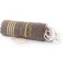 Other bath linens - Hammam Towel Brown Gold in organic cotton GOTS certified - LESTOFF FRANCE