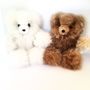 Gifts - Natural alpaca fur teddy bear. - INATA