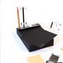 Gifts - Black Memo Pad & Organizer +  White Pencils - PULP SHOP