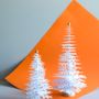 Christmas table settings - Metallic Light Blue Christmas tabletop paper ornaments - FABGOOSE