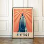Poster - Poster NEW YORK "Empire State Building" - MARCEL TRAVELPOSTERS
