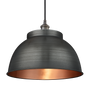 Outdoor hanging lights - Brooklyn Dome Pendant for Outdoor and Bathroom - 17 inches - INDUSTVILLE