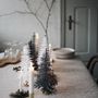 Christmas table settings - Dark Green Christmas tabletop paper ornaments - FABGOOSE