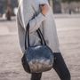 Sacs et cabas - SAC TENNIS BALL CUIR PAILLETÉ GRIS - DALZOTTO