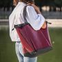 Bags and totes - BIG BOAT BAG BURGUNDY L - DALZOTTO