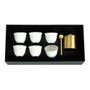 Tasses et mugs - Set of 6 Chaffe with Brass Tray - ZARINA
