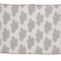 kids linen - GREY AND WHITE BABY BLANKET WITH CLOUDS DESIGN - FABGOOSE