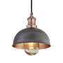 Outdoor hanging lights - Brooklyn Dome Pendant for Outdoor and Bathroom - 8 inches - INDUSTVILLE