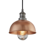 Outdoor hanging lights - Brooklyn Dome Pendant for Outdoor and Bathroom - 8 inches - INDUSTVILLE