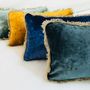 Fabric cushions - CUSHIONS VELVET TSAR APACHE - BERENGERE LEROY