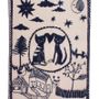 Children's decorative items - Love Story baby / toddler blanket in organic cotton - FABGOOSE