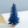 Christmas table settings - Navy Blue Christmas tabletop paper ornaments - FABGOOSE