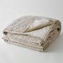 Throw blankets - BEIGE MARL LEOPOLDINE BEDSPREAD - PLAIDS COCOONING